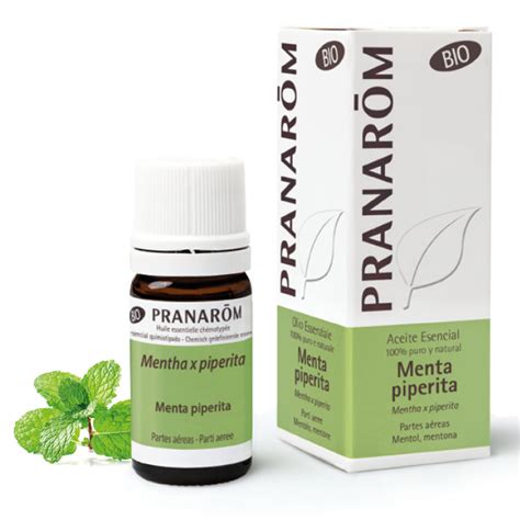 Aceite Esencial De Menta Piperita BIO 5 Ml Pranarom Cero Residuo