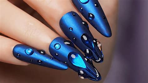 276 New Trends Nail Art 2022 Water Droplets Nails Design Nails