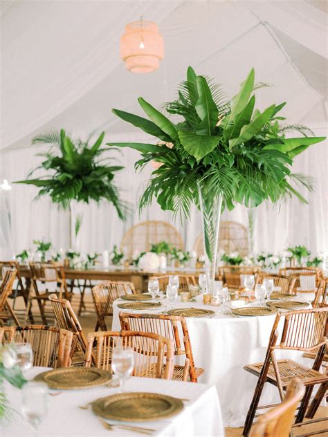 Tropical Wedding Centerpieces Tropical Wedding Theme Tree