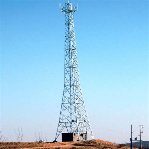 icao  support galvanized steel bts communication tower lattice mast