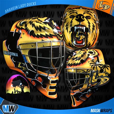 Goalie Mask Vinyl Wraps Custom Design For Hockey Helmets