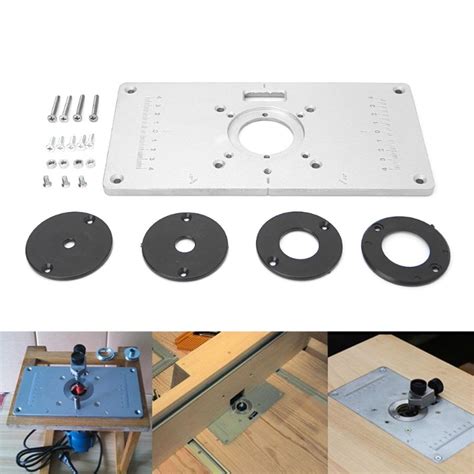 700C Aluminium Router Tafel Insert Plaat 4 Ringe Grandado