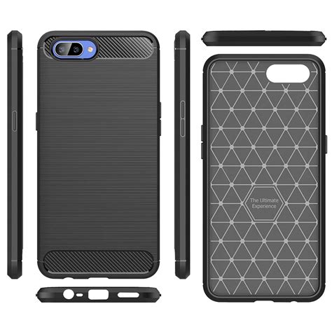 Flexi Slim Carbon Fibre Case For Oppo Ax Black