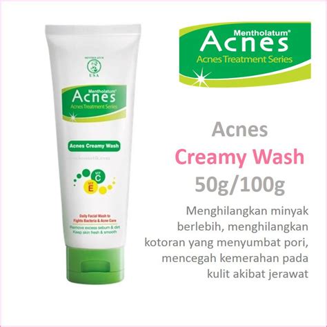 Jual ACNES FACIAL WASH 100 GRAM CREAMY WASH 50 GRAM Shopee Indonesia