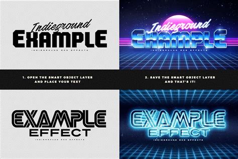 80s Text Effects Vol1 Text Effects Retro Text Website Banner