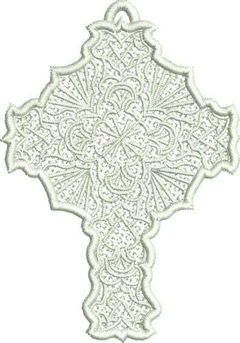 Free Standing Lace Cross Machine Embroidery Design Embroidery Library