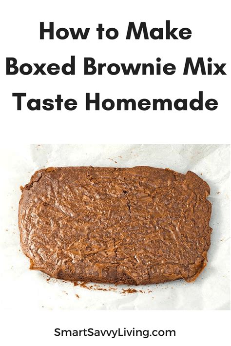 Recipe How To Make Boxed Brownie Mix Taste Homemade