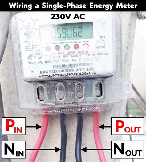 How To Wire Install A 1 Phase KWh Energy Meter NEC IEC