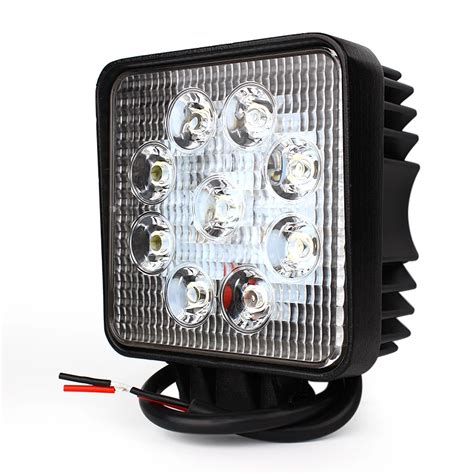 12V 24V 27W Led Work Light Off Road Motorcycle Car Truck Spot Flood