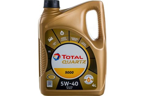 Масло для 4-х тактных двигателей TOTAL QUARTZ 9000 5W40 4L 213674 ...