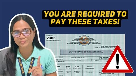 Bir Certificate Of Registration Know Your Tax Obligations Youtube