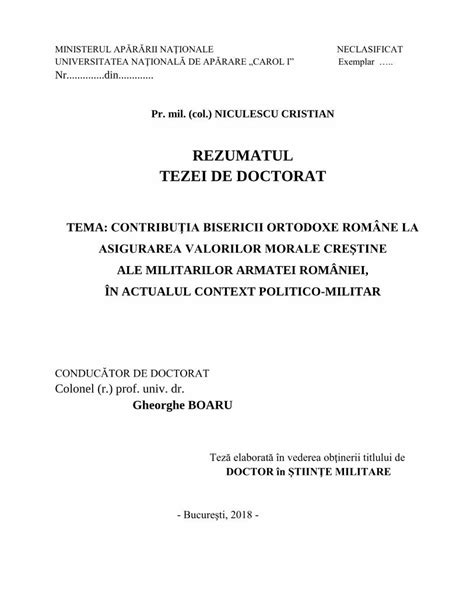 PDF REZUMATUL TEZEI DE DOCTORAT UNAp 2018 Rezumat Teza