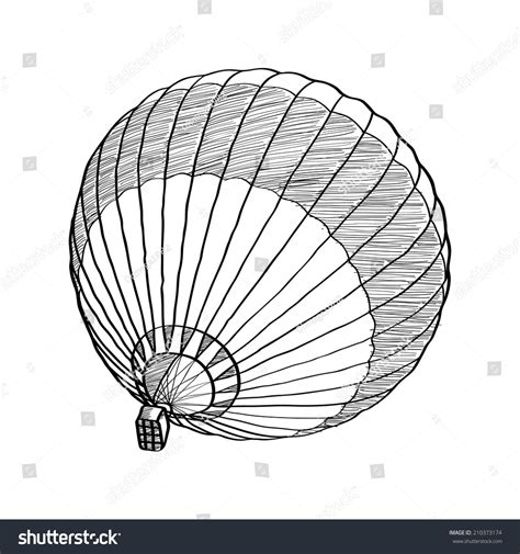 Doodle Hot Air Balloon Vector Sketch Stock Vector Royalty Free