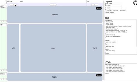 GitHub - miyaoka/grid-generator: CSS Grid Layout generator