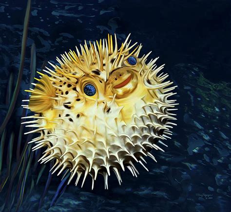 BlowFish - Resize Digital Art by Thanh Thuy Nguyen - Fine Art America