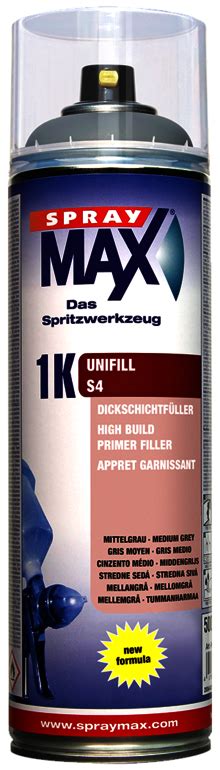 Apprêt UNIFILL 1k aérosol 400ml Spraymax Peindresavoiture Couleur