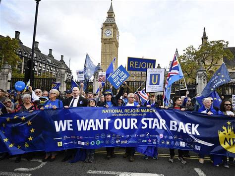 Thousands Of Protesters Rally In London To Call For The UK To Rejoin