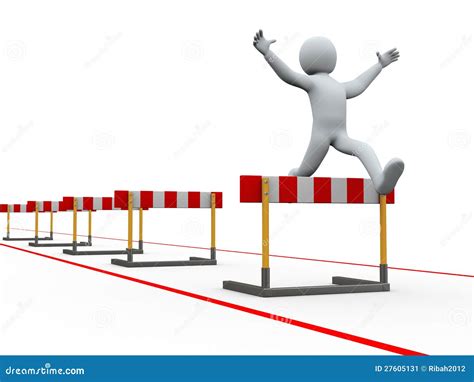 Hurdles Track Royalty Free Stock Photography 10586141