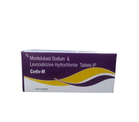 Cetlv M Montelukast Sodium Levocetirizine Hydrochloride Tablet X