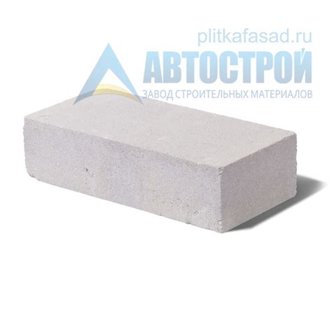 Кирпич бетонный стеновой полнотелый белый