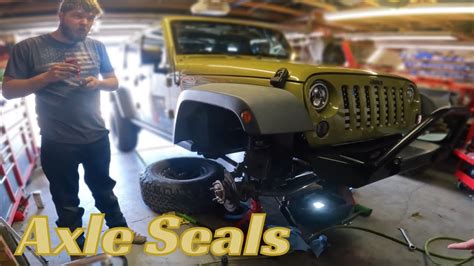 Replacing Front Axle Seal On Jeep Wrangler Youtube