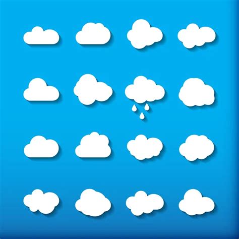 Cloud shapes collection — Stock Vector © GalaStudio #52512653