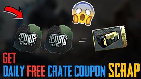 HOW TO GET DAILY CRATE COUPON SCRAP IN PUBG MOBILE 2019 SECRET TRICKS