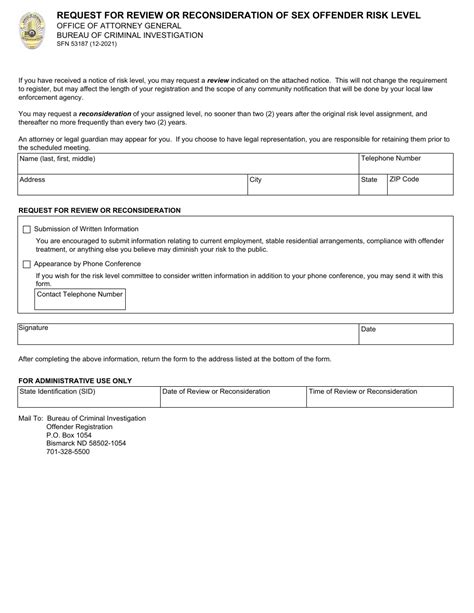 Form Sfn53187 Download Fillable Pdf Or Fill Online Request For Review