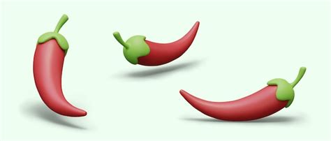 Premium Vector Whole Red Hot Peppers Natural Hot Seasoning Extra Spicy