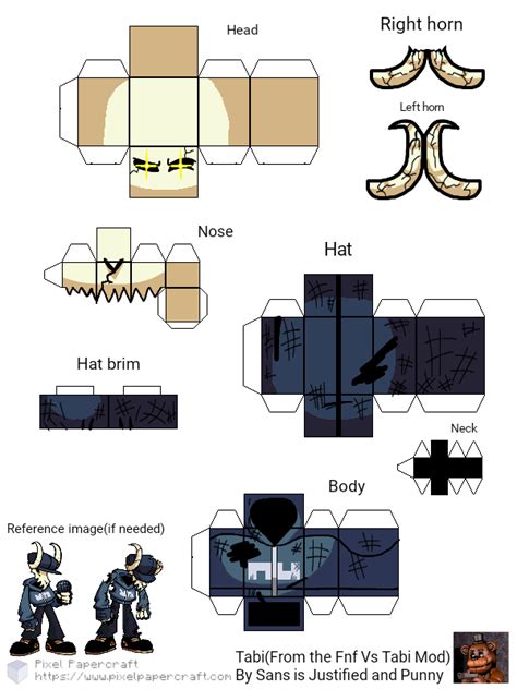 Pixel Papercraft - Tabi (Fnf Vs Tabi Mod)