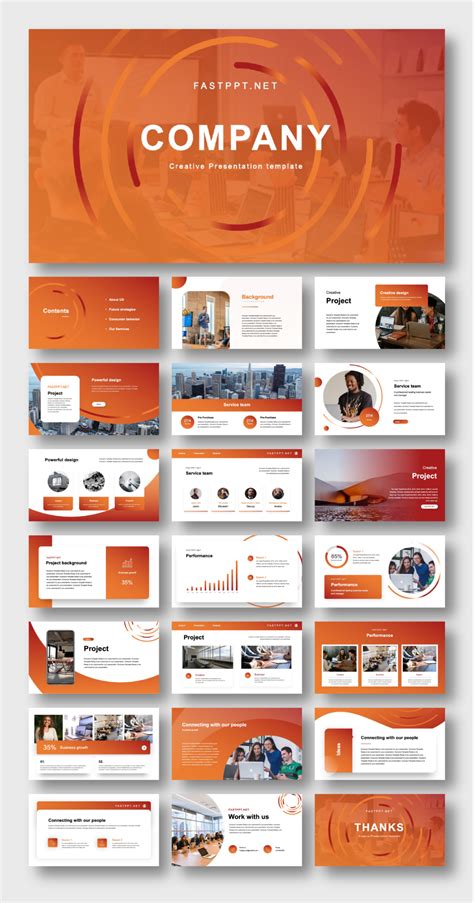 In Powerful Business Presentation Template Original And High