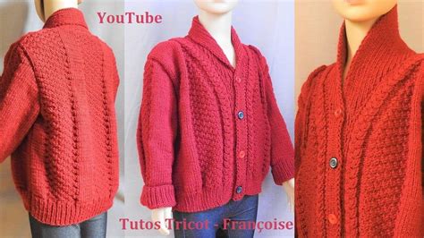 Tuto Tricot Gilet Col V Ch Le Enfant Ans Ans Ans