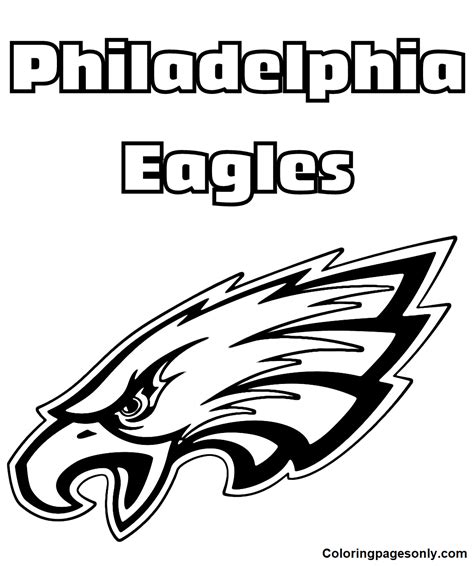 Philadelphia Eagles Coloring Pages - Coloring Pages For Kids And Adults