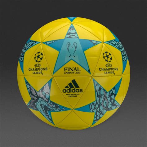 Adidas Finale Cardiff Capitano Footballs Bright Yellow Clear Aqua