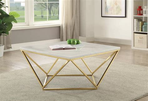 Modern White Coffee Table - Hyme Furniture