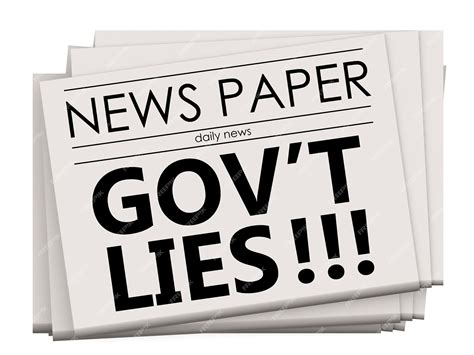Premium Photo | Government lies on news paper