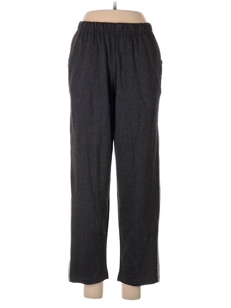 Anthony Richards Solid Black Gray Active Pants Size M - 42% off | thredUP