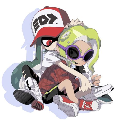 Inkling Player Character Inkling Girl Octoling Player Character And Octoling Boy Splatoon