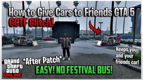 Patched Gctf Glitch How To Give Cars To Friends Gta Online Easy