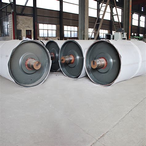 Long Distance Belt Conveyor Diamond Shape Rubber Lagging Pulley Buy