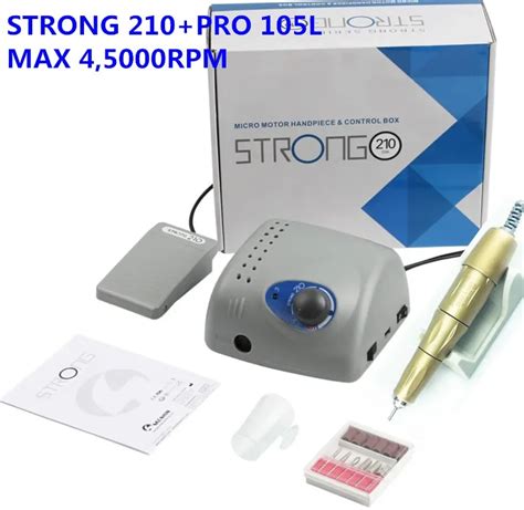 W Rpm Strong Gold Pro L Electric Nail Drills Machine