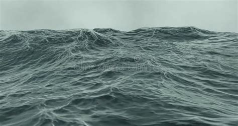 3d Render of Choppy Rough Sea with Waves in Storm Water Stock Video - Video of natural, rescue ...