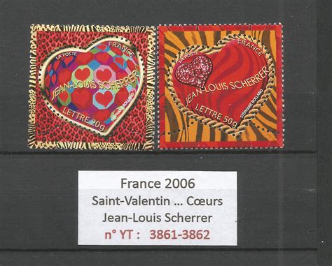 France Hearts Saint Valentin Jean Louis Scherrer Yt