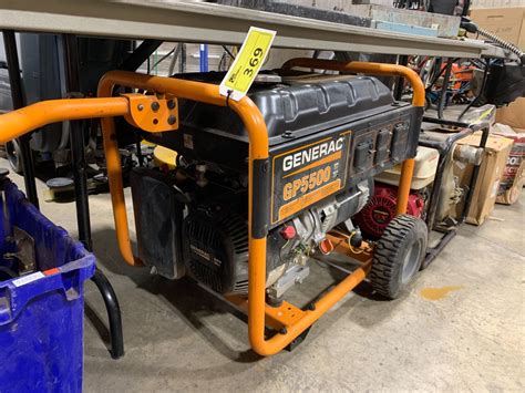 Generac Model Gp5500 Electric Start Ohv 389cc Portable Gasoline Generator