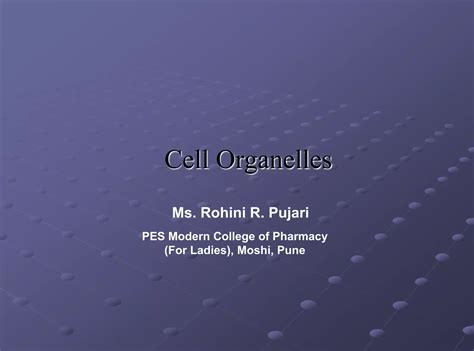 Cell Organelles Ppt