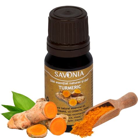 Turmeric Ulei Esential Natural Si Pur Uz Extern Uleiuri Savonia