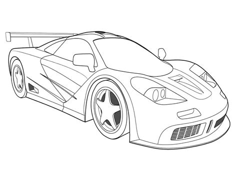 Free Race Car Coloring Pages