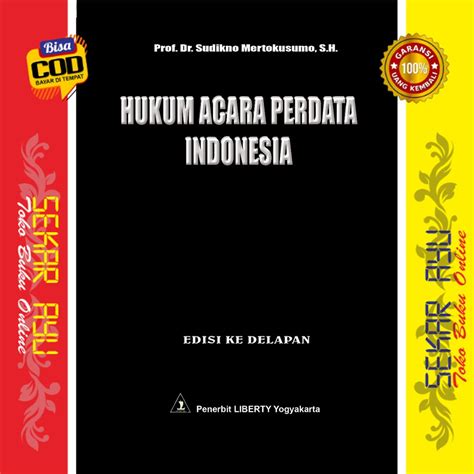 Jual Buku Hukum Acara Perdata Indonesia Edisi Sudikno Mertokusumo