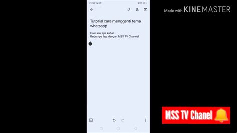 Tutorial Cara Mengganti Tema Dan Font Di Whatsapp Youtube