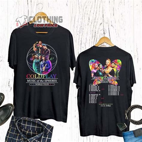 Coldplay World Tour 2022 Merch Coldplay Music Of The Spheres Shirt